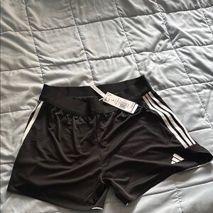 Adidas Black and White Athletic Shorts